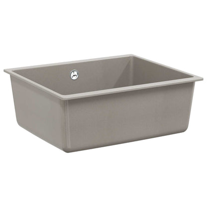 Lavello Grigio 530 x 460 mm 80% Quarzo e 20% Resina | homemem39