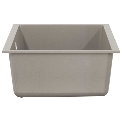 Lavello Grigio 530 x 460 mm 80% Quarzo e 20% Resina | homemem39