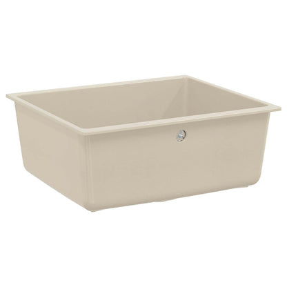 Lavello Beige 530 x 460 mm 80% Quarzo e 20% Resina | homemem39
