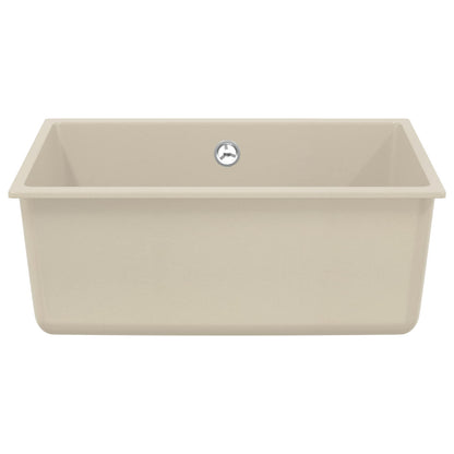 Lavello Beige 530 x 460 mm 80% Quarzo e 20% Resina | homemem39