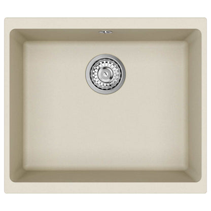 Lavello Beige 530 x 460 mm 80% Quarzo e 20% Resina | homemem39