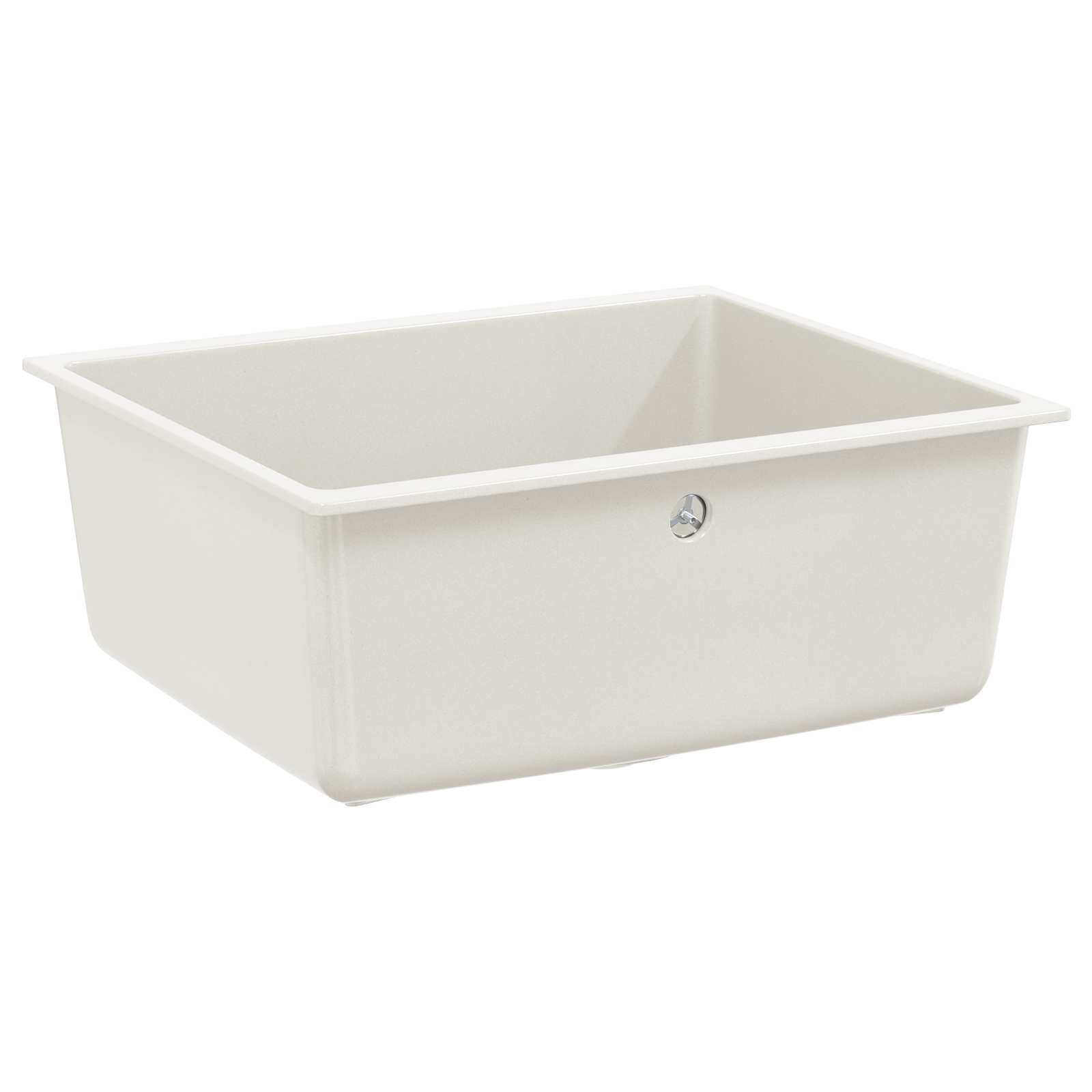 Lavello Bianco 530 x 460 mm 80% Quarzo e 20% Resina | homemem39