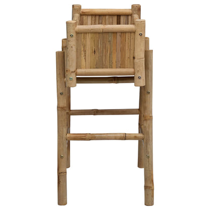 Vaso da Giardino con Supporto Naturale 50 x 38 x 74 cm Bambù | homemem39