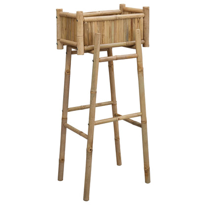 Vaso da Giardino con Supporto Naturale 50 x 38 x 114 cm Bambù | homemem39