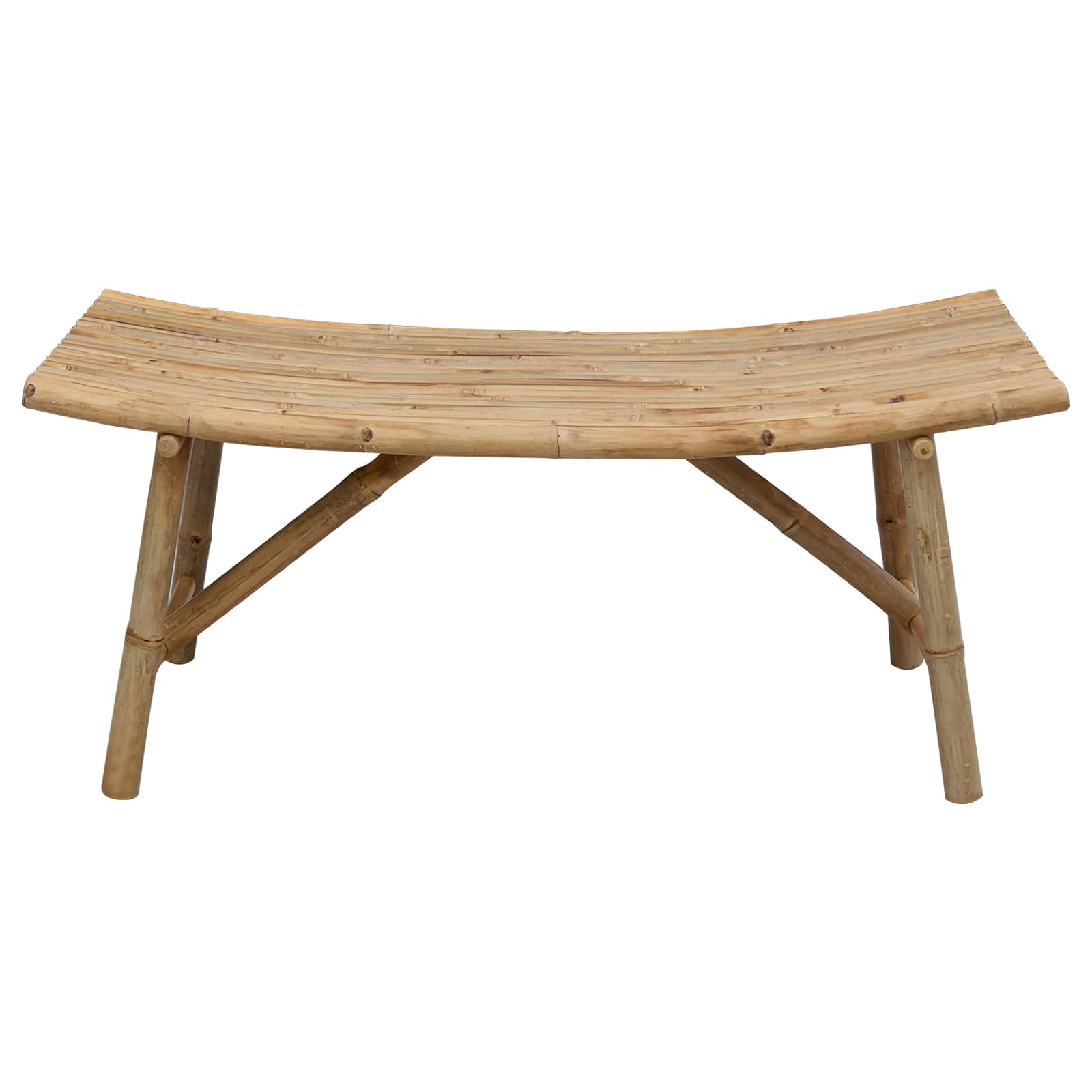 Panchina da giardino Naturale 110 x 45 x 50 cm Bambù | homemem39