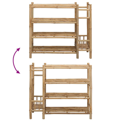 Scarpiera con lo scaffale Naturale 88 x 27 x 80 cm Bambù | homemem39