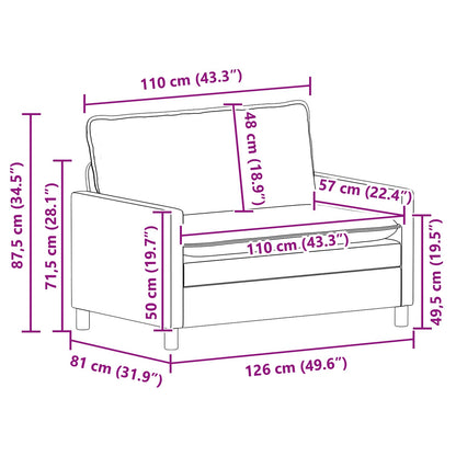 Set di divani 2 pz Nero Tessuto | homemem39