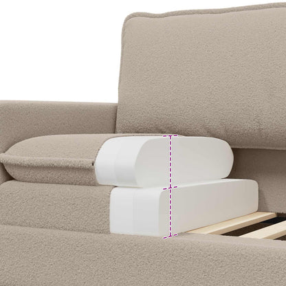 Set di divani 2 pz Grigio Chiaro Tessuto | homemem39