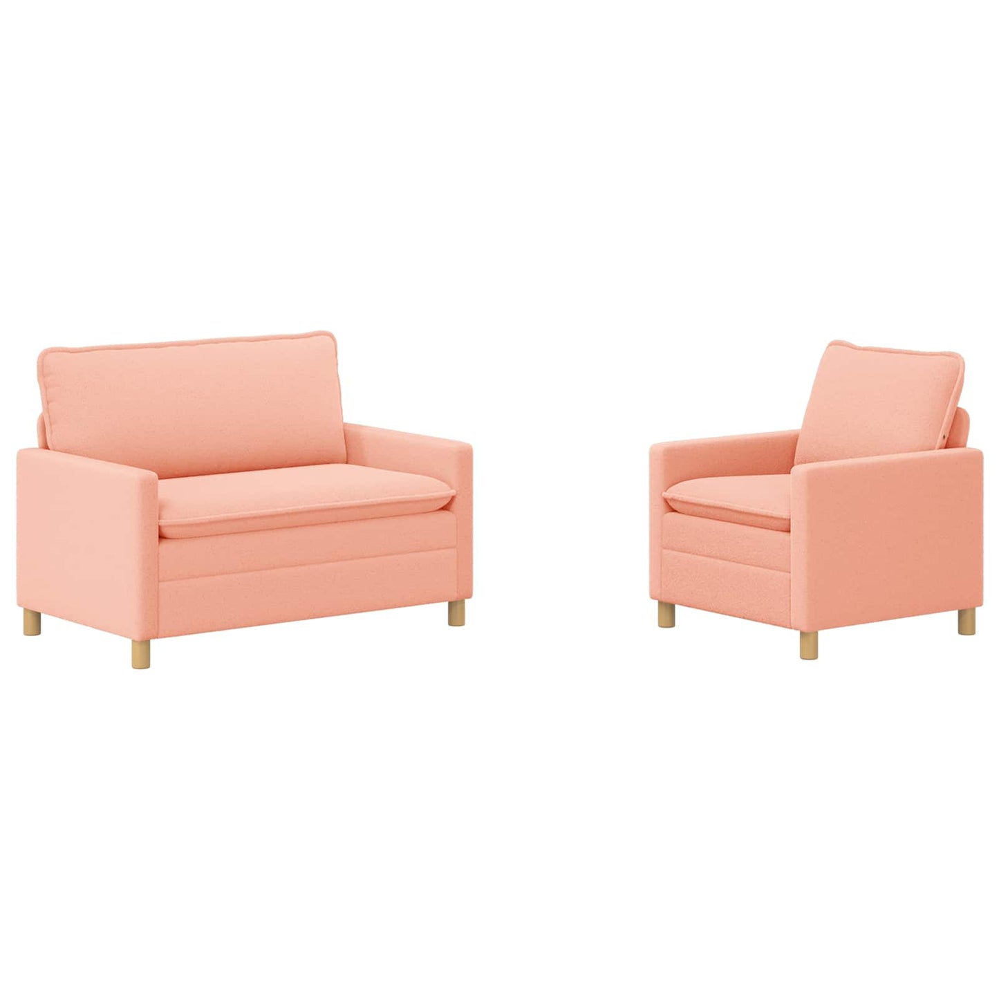 Set di divani 2 pz Rosa Tessuto | homemem39