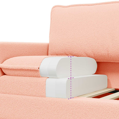Set di divani 2 pz Rosa Tessuto | homemem39