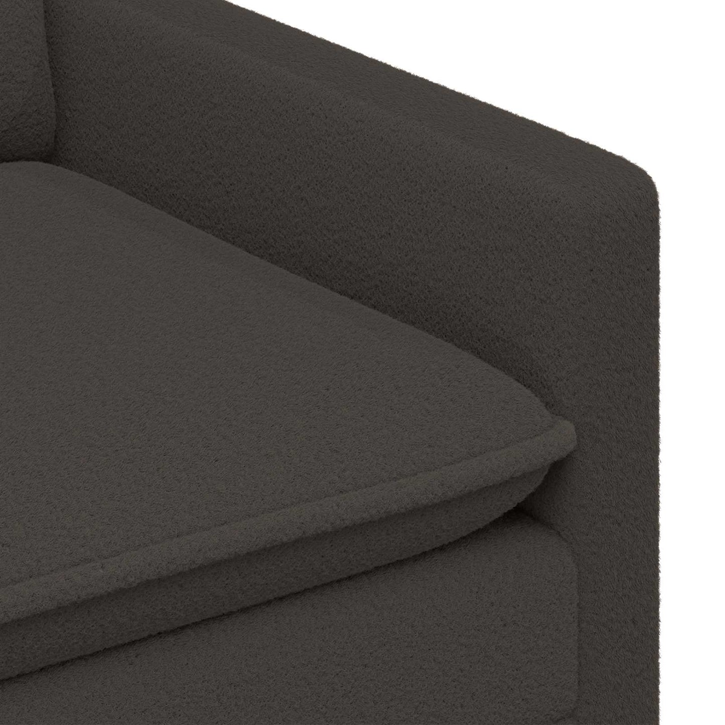 Set di divani 2 pz Grigio Scuro Tessuto | homemem39