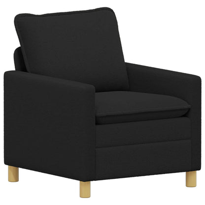 Set di divani 2 pz Nero Tessuto | homemem39