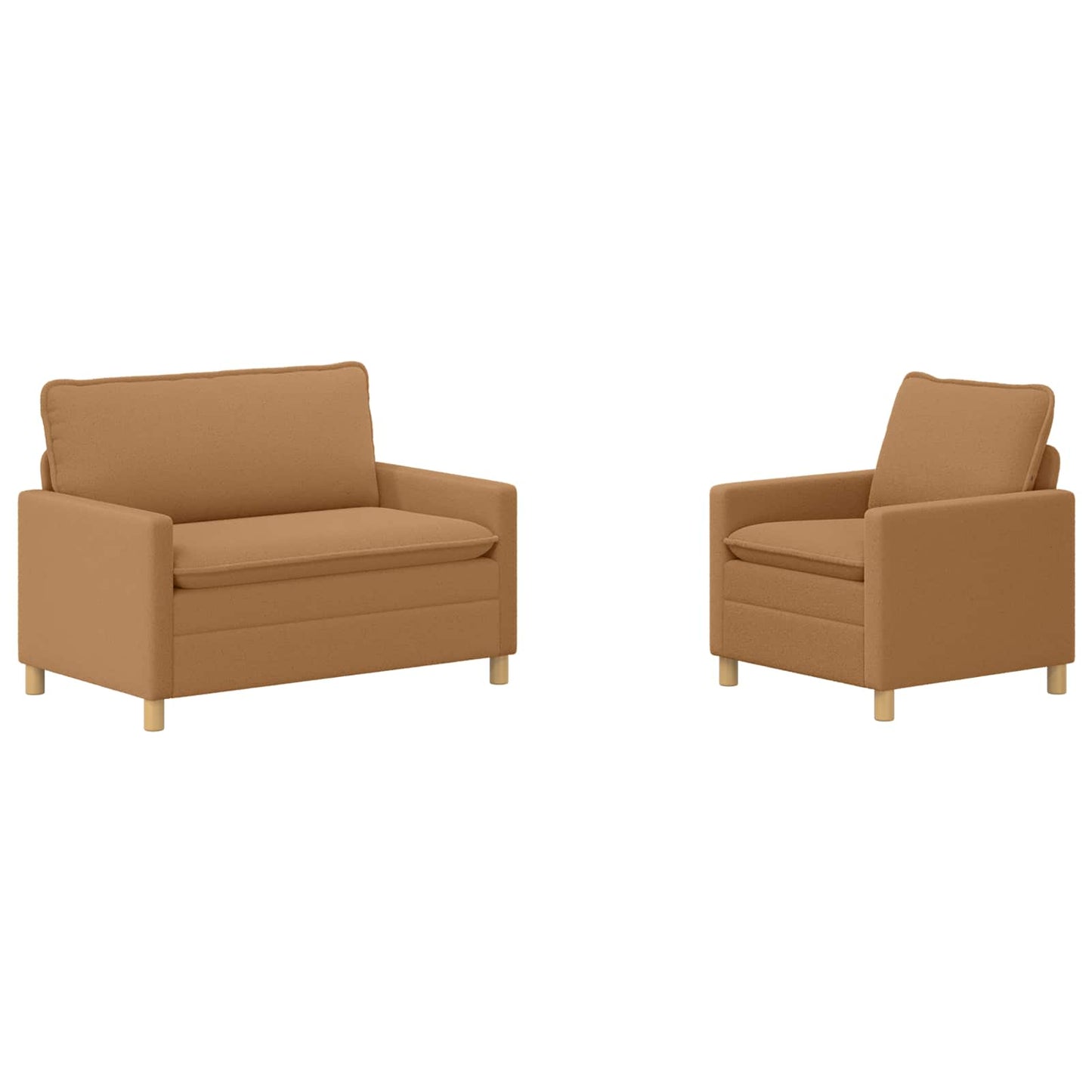 Set di divani 2 pz Beige Tessuto | homemem39