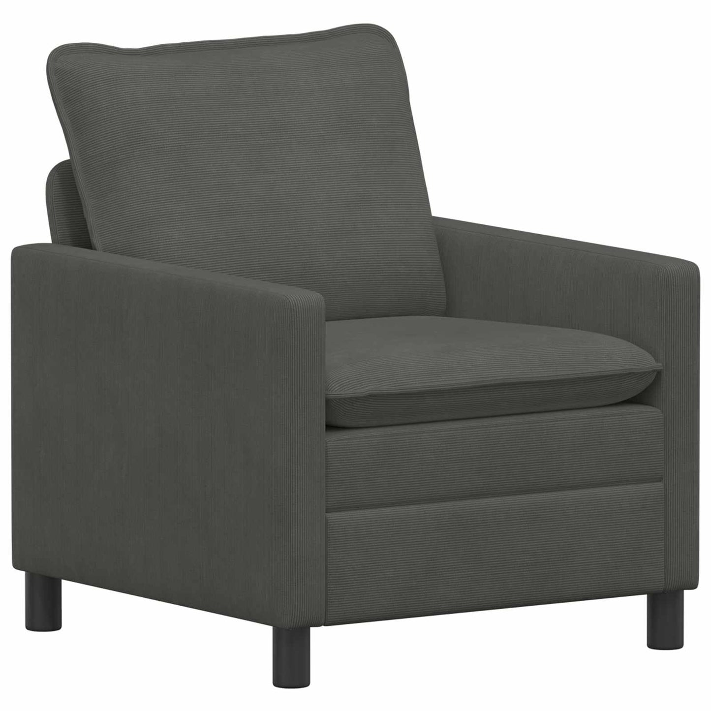 Set di divani 2 pcs Grigio Scuro Tessuto | homemem39