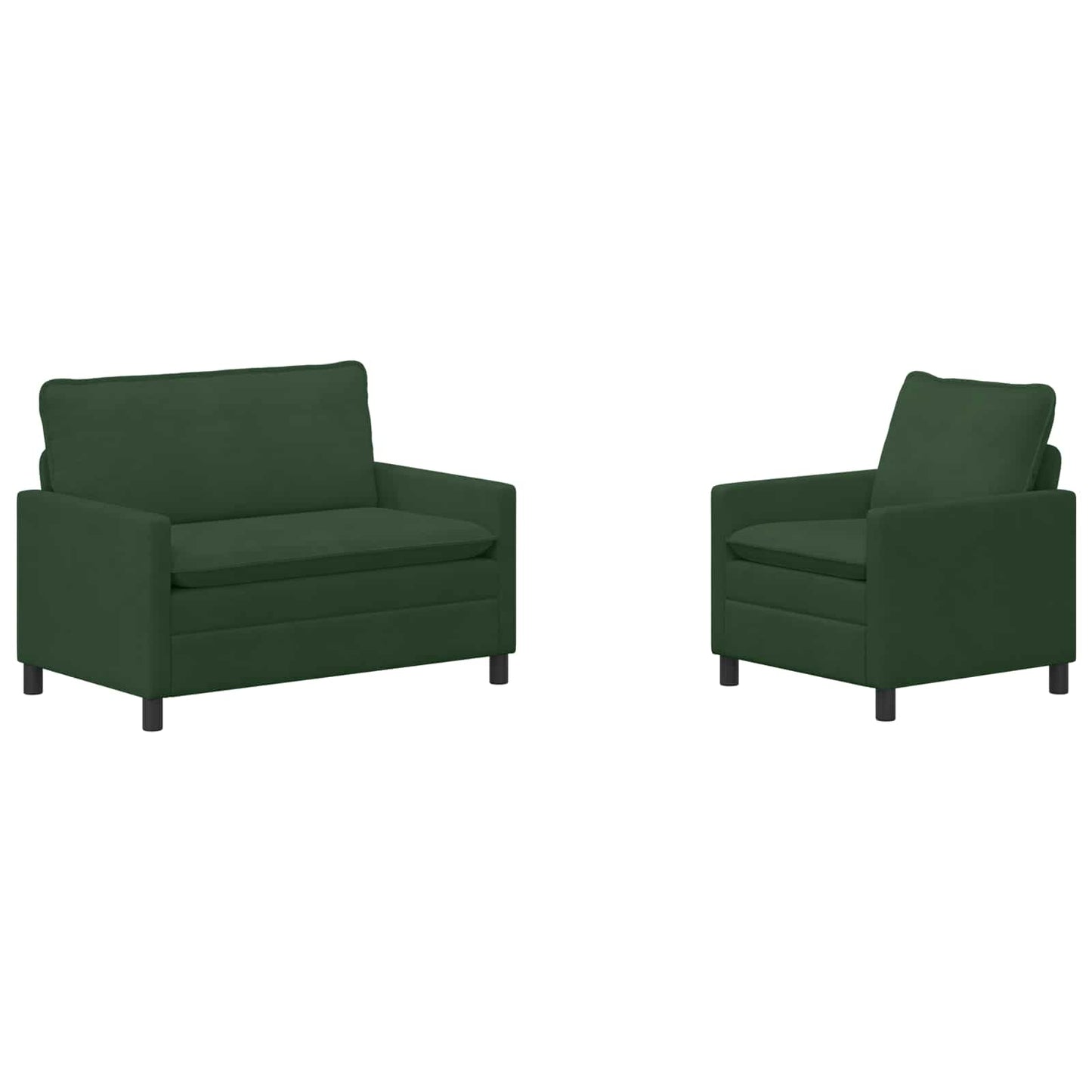 Set di divani 2 pcs Verde Giungla Tessuto | homemem39