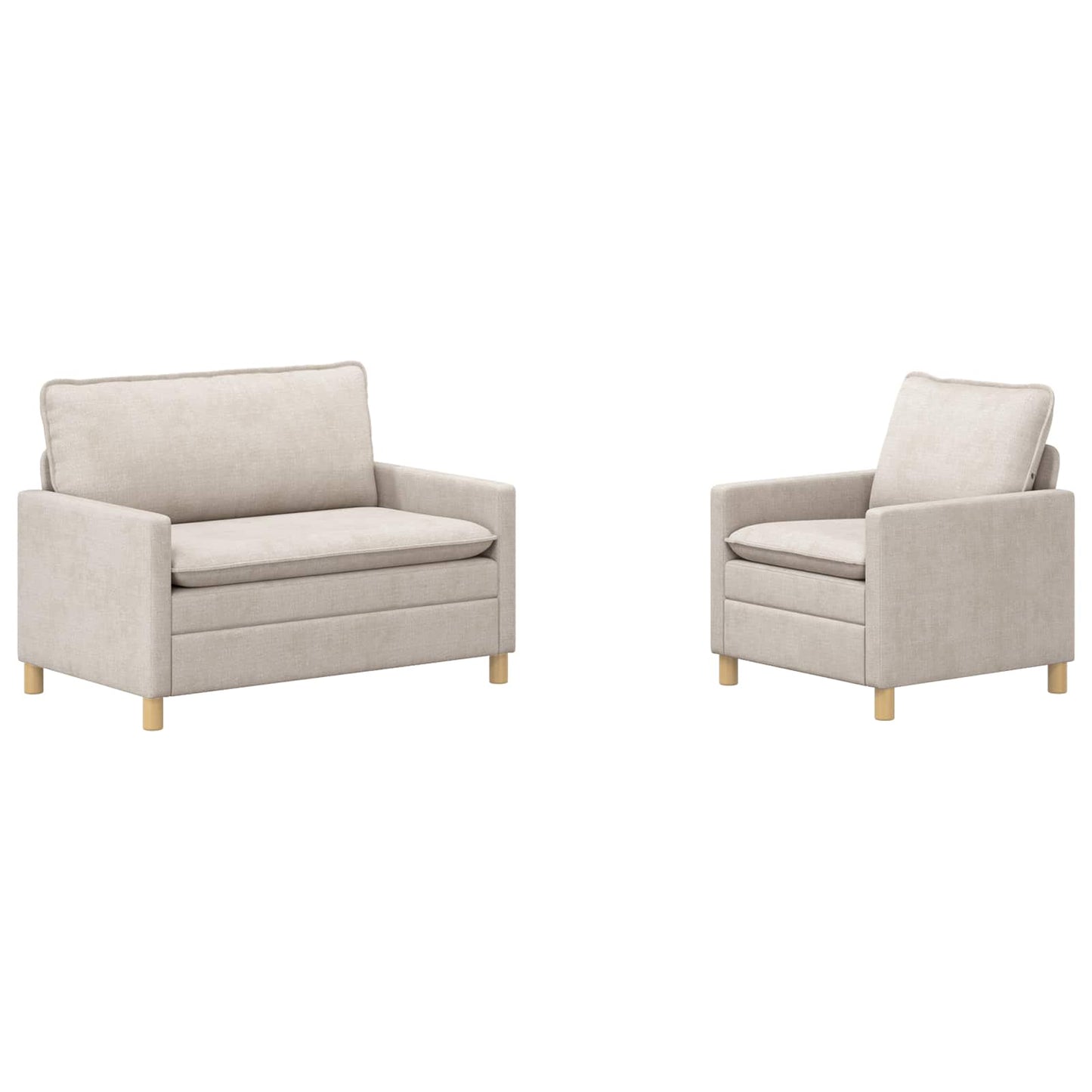 Set di divani 2 pcs Crema Poliestere | homemem39