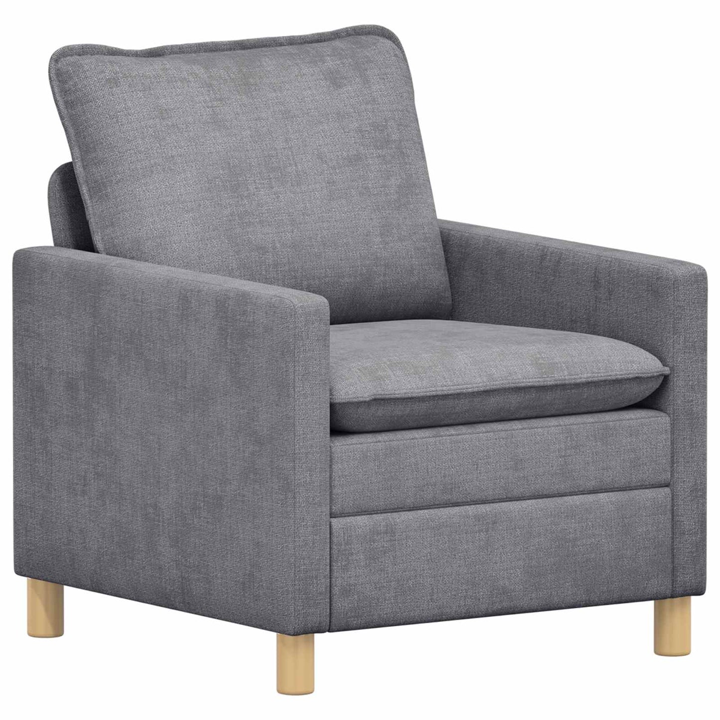 Set di divani 2 pcs Grigio Chiaro Poliestere