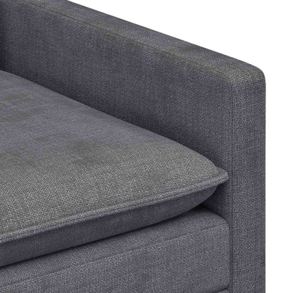 Set di divani 2 pcs Grigio Scuro Poliestere | homemem39