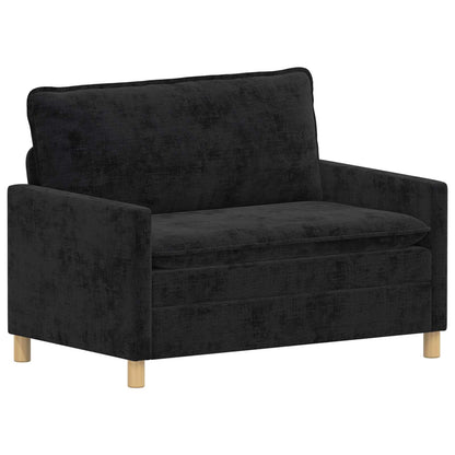 Set di divani 2 pcs Nero Poliestere | homemem39