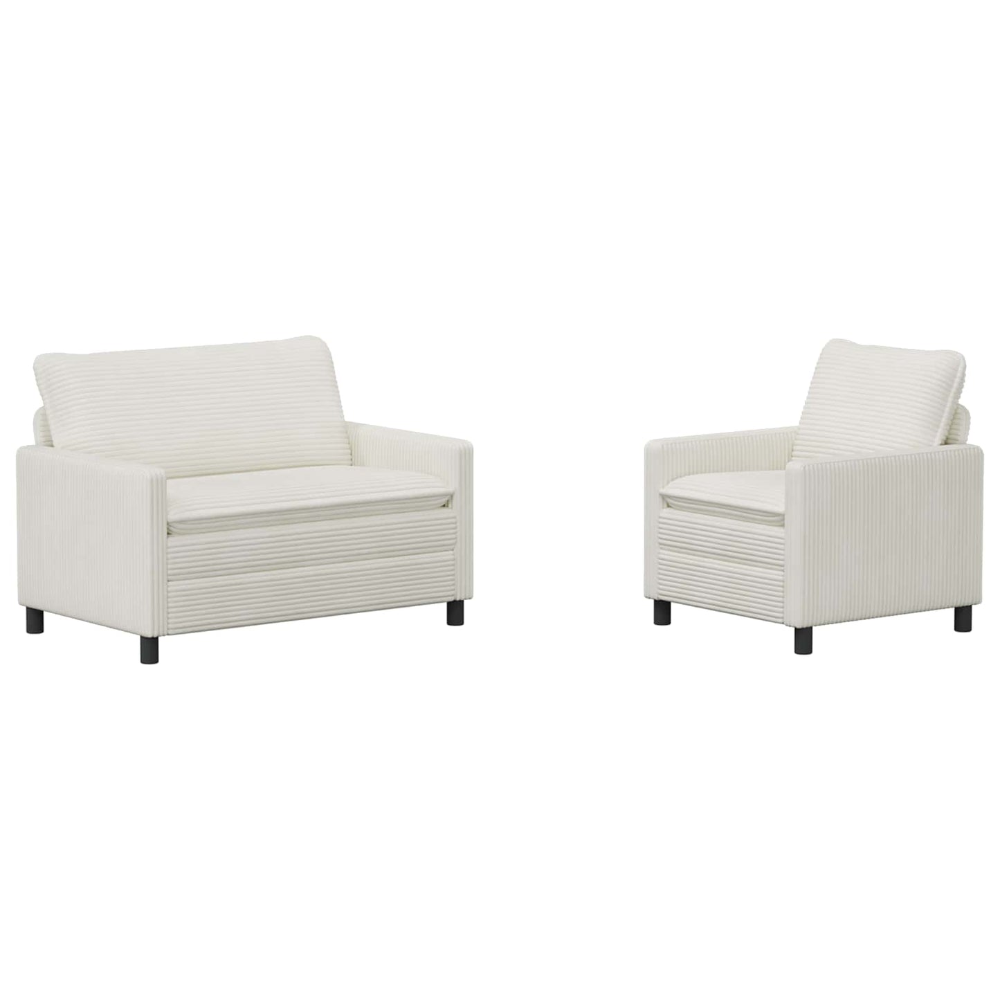 Set di divani 2 pcs Crema Poliestere | homemem39