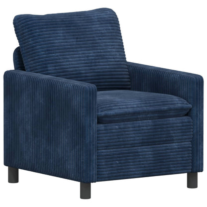Set di divani 2 pcs Blu navy Poliestere