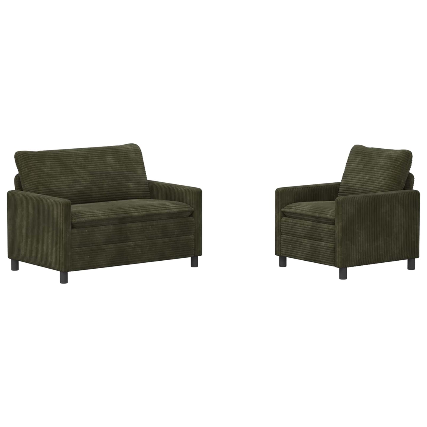 Set di divani 2 pcs Verde Poliestere | homemem39