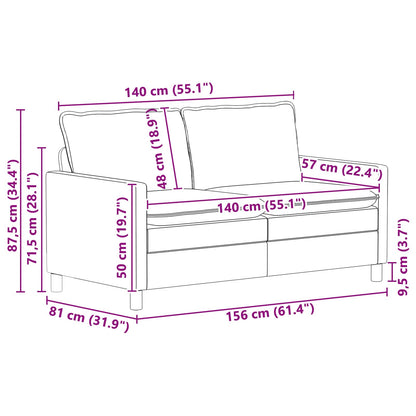 Set di divani 2 pz Grigio Chiaro Tessuto | homemem39