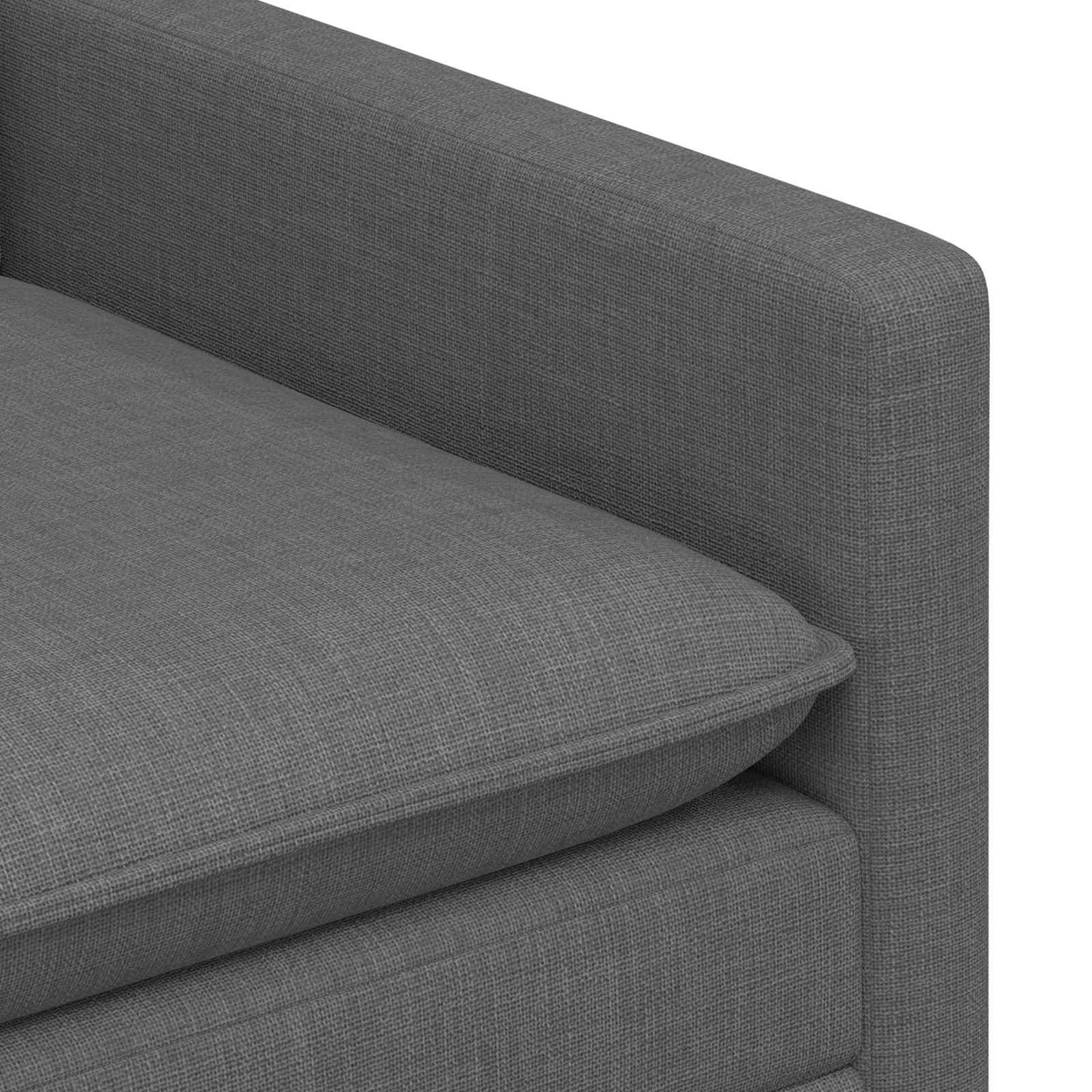 Set di divani 2 pz Grigio Scuro Tessuto | homemem39