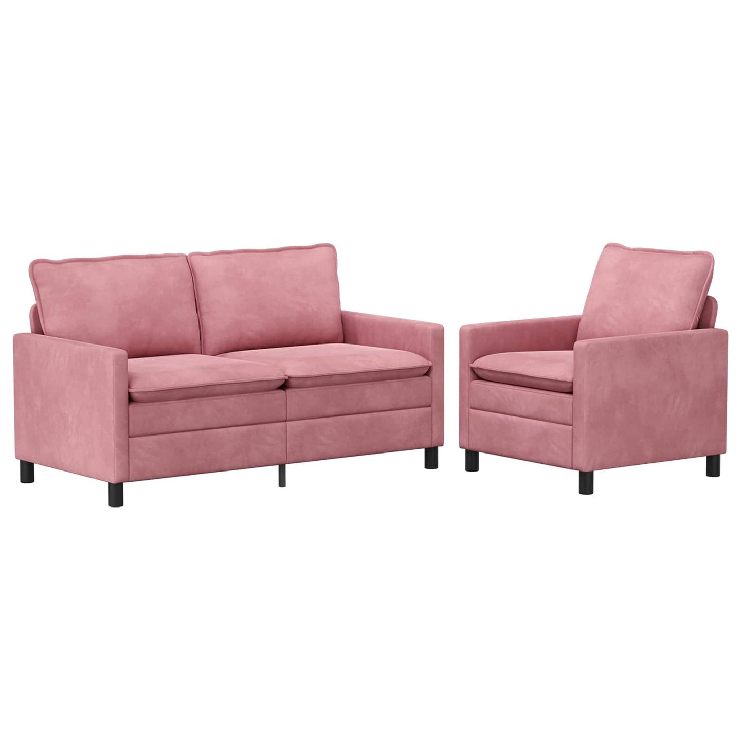 Set di divani 2 pcs Rosa Velluto | homemem39