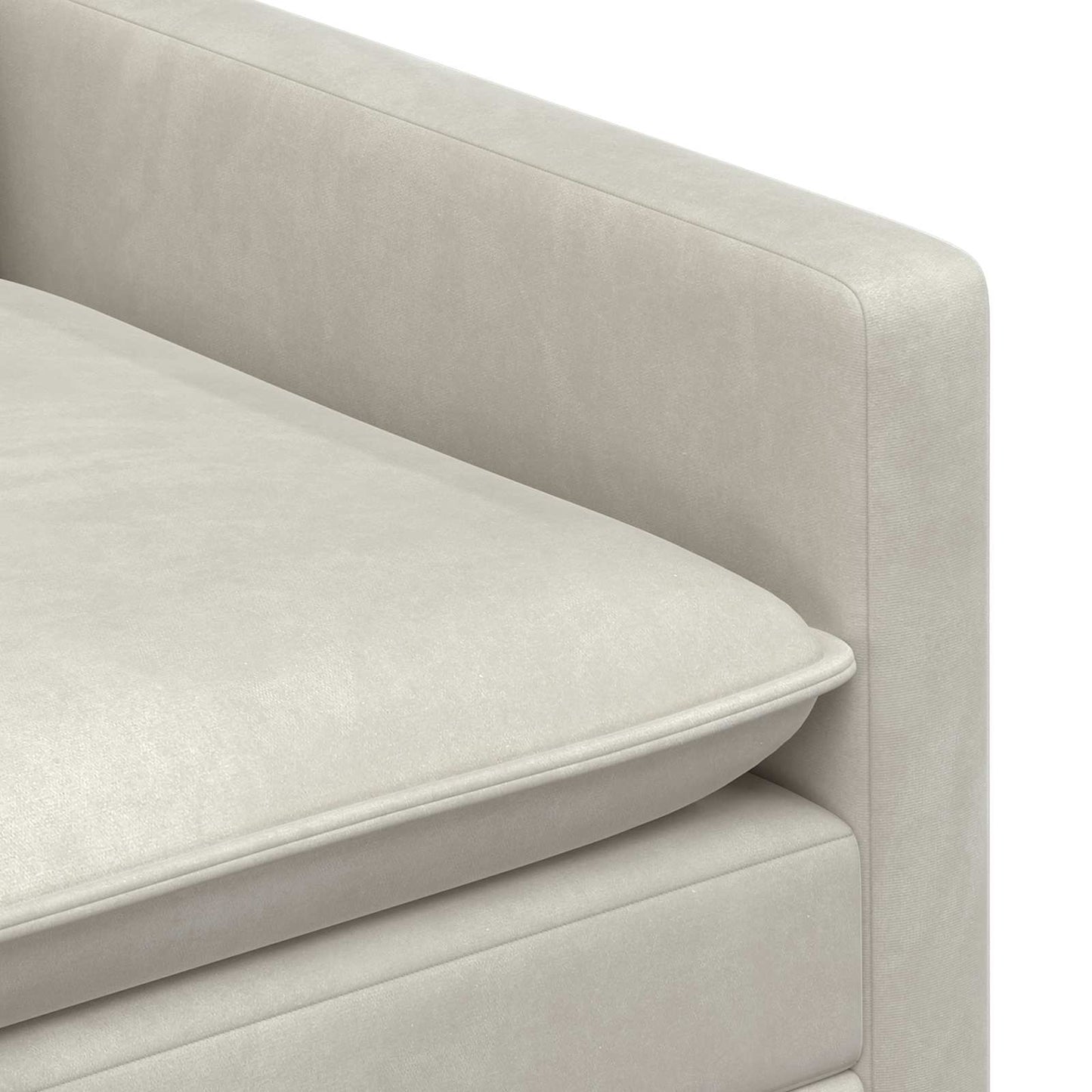 Set di divani 2 pcs Crema Velluto | homemem39