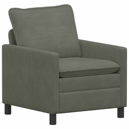 Set di divani 2 pcs Grigio Chiaro Tessuto | homemem39