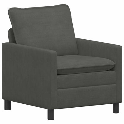 Set di divani 2 pcs Grigio Scuro Tessuto | homemem39