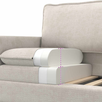 Set di divani 2 pcs Crema Poliestere | homemem39