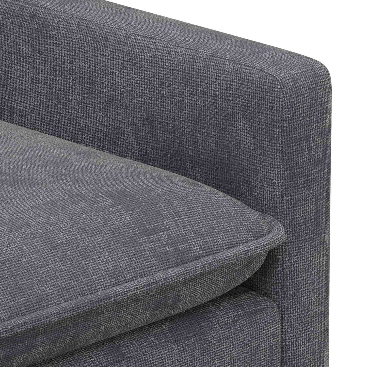 Set di divani 2 pcs Grigio Scuro Poliestere | homemem39
