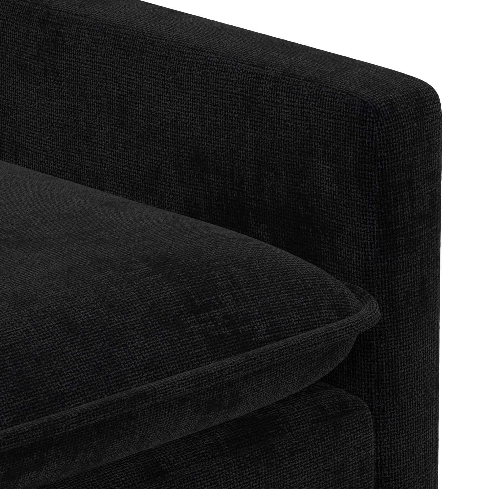 Set di divani 2 pcs Nero Poliestere | homemem39