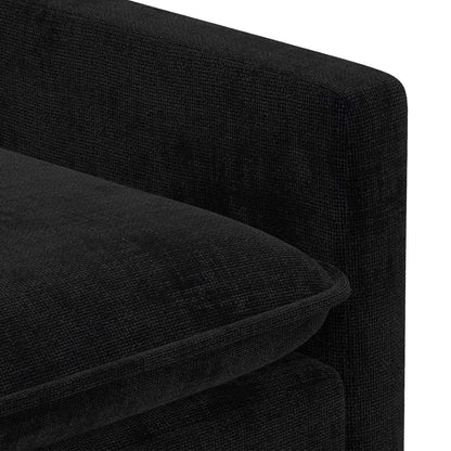 Set di divani 2 pcs Nero Poliestere | homemem39
