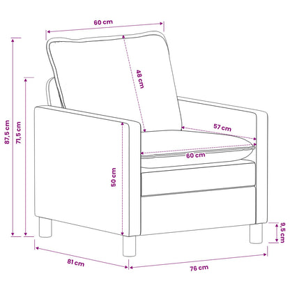 Set di divani 2 pcs Antracite Poliestere | homemem39