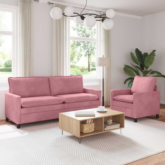 Set di divani 2 pcs Rosa Velluto | homemem39