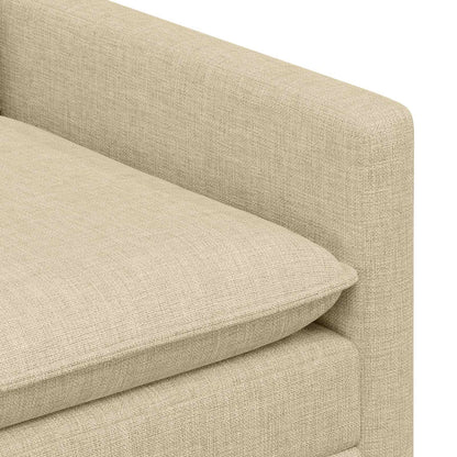 Set di divani 2 pz Crema Tessuto | homemem39