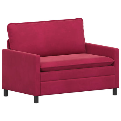 Set di divani 2 pcs Rosso Vino Velluto | homemem39