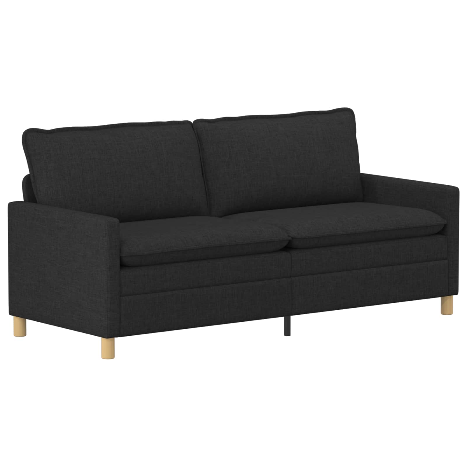 Set di divani 2 pz Nero Tessuto | homemem39
