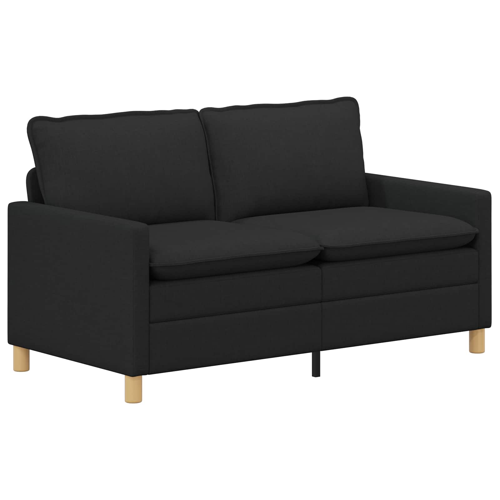 Set di divani 2 pz Nero Tessuto | homemem39