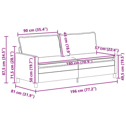 Set di divani 2 pz Nero Tessuto | homemem39