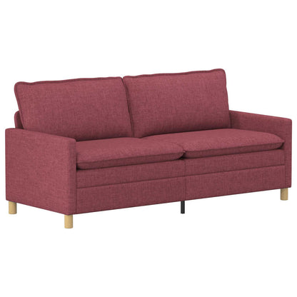 Set di divani 2 pz Rosso Vino Tessuto | homemem39