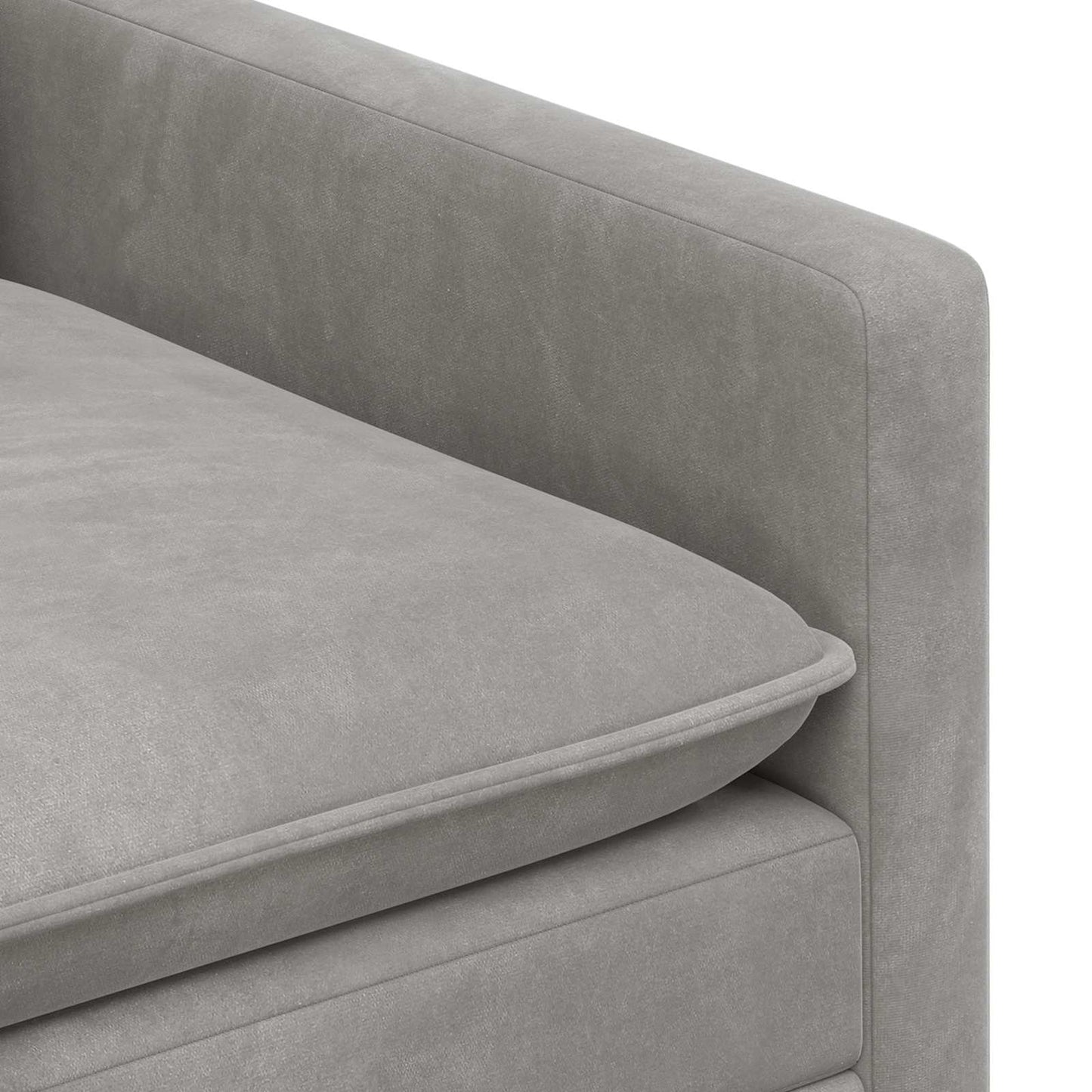 Set di divani 2 pcs Grigio Chiaro Velluto | homemem39