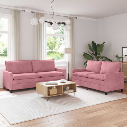 Set di divani 2 pcs Rosa Velluto | homemem39