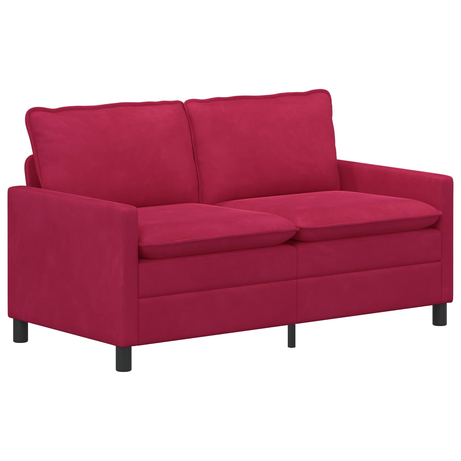 Set di divani 2 pcs Rosso Vino Velluto | homemem39