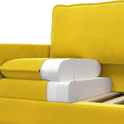 Set di divani 2 pcs Giallo Velluto | homemem39
