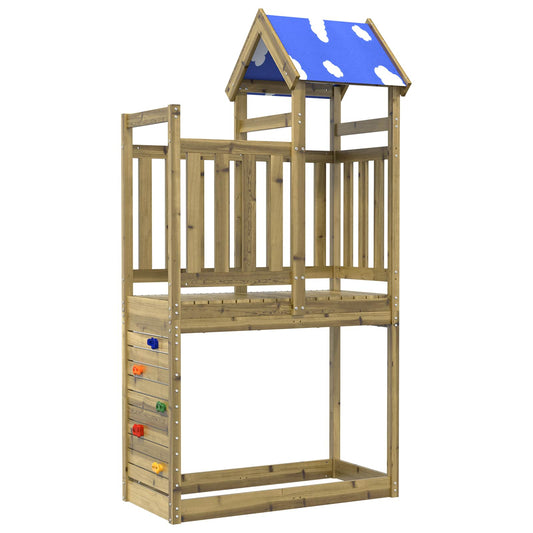Torre da Gioco Marrone Legno Impregnato Solido
