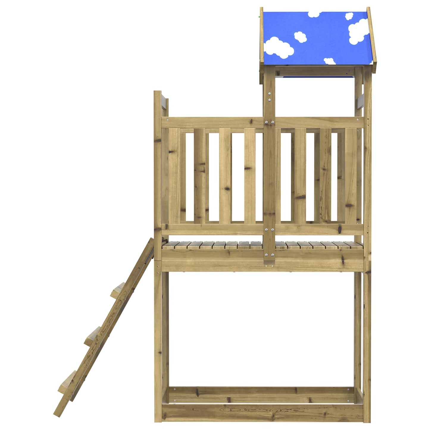 Torre da Gioco Marrone Legno Impregnato Solido | homemem39